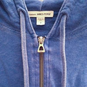 James Perse Blue zip hoodie 2